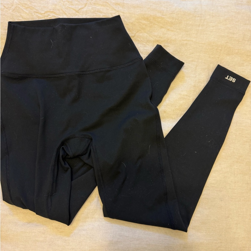 SET Active Black High-Waisted Leggings